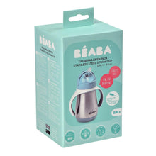 Load image into Gallery viewer, Beaba Stainless Steel Straw Cup 250ml - Windy Blue