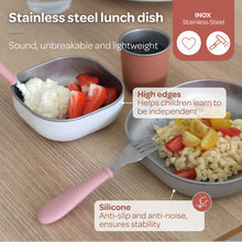Load image into Gallery viewer, Beaba Stainless steel meal set - Terracotta