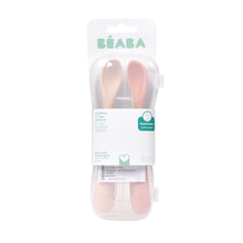 Load image into Gallery viewer, Beaba 1st Stage Silicone Spoons 2 Pack - Cotton Candy/Sorbet