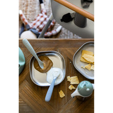 Load image into Gallery viewer, Beaba 1st Stage Silicone Spoons 2 Pack - Misty Green/Pebble