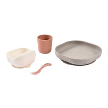 Load image into Gallery viewer, Beaba Silicone Suction Meal Set - Terracotta/Gazelle