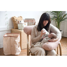 Load image into Gallery viewer, Beaba Big Flopsy Maternity & Nursing Pillow - Print Linen Rose