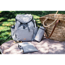 Load image into Gallery viewer, Beaba Vancouver Nappy Bag Backpack - Heather Grey