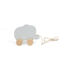 Load image into Gallery viewer, Bubble Wooden Elephant Pull Along Toy