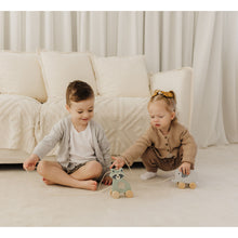 Load image into Gallery viewer, Bubble Wooden Elephant Pull Along Toy