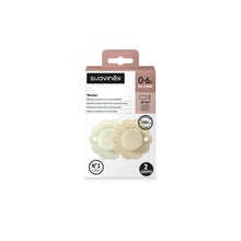 Load image into Gallery viewer, Suavinex Wonder SX Pro Soother 0-6 Months 2 Pack - Aqua/Whitecap Grey