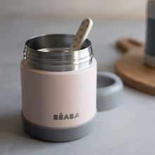Load image into Gallery viewer, Béaba Stainless Steel Isothermal Portion 300ml - Dark Mist / Light Pink (2)
