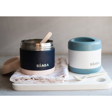 Load image into Gallery viewer, Béaba Stainless Steel Isothermal Portion 500ml - Baltic Blue / White (2)