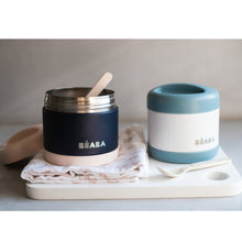 Load image into Gallery viewer, Béaba Stainless Steel Isothermal Portion 500ml - Light Pink / Night Blue (10)