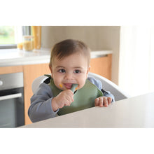 Load image into Gallery viewer, Beaba Silicone Pre-Spoons 2 Pack - Sage Green/Velvet Grey