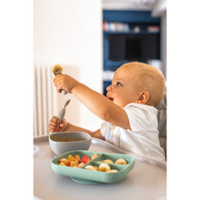 Load image into Gallery viewer, Beaba Fork & Spoon Stainless Steel Pre-Cutlery - Velvet Grey