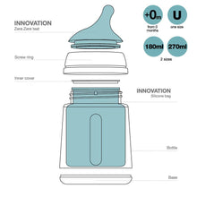 Load image into Gallery viewer, Suavinex Zero Zero Baby Bottle Follow on Set 3M+