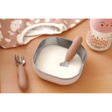 Load image into Gallery viewer, Beaba Fork &amp; Spoon Stainless Steel Pre-Cutlery - Pralin
