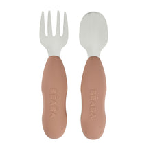 Load image into Gallery viewer, Beaba Fork &amp; Spoon Stainless Steel Pre-Cutlery - Pralin
