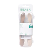 Load image into Gallery viewer, Beaba 1st Stage Silicone Spoons 2 Pack - Praline/Clay
