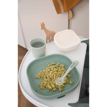 Load image into Gallery viewer, Beaba Silicone Suction Meal Set - Sage/Misty Green

