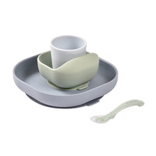 Load image into Gallery viewer, Beaba Silicone Suction Meal Set - Cloud Blue
