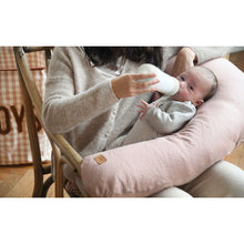 Load image into Gallery viewer, Beaba Big Flopsy Maternity &amp; Nursing Pillow - Print Linen Rose

