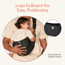 Load image into Gallery viewer, Ergobaby Upsie Sling Carrier - Onyx Black
