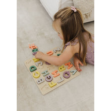 Load image into Gallery viewer, Bubble Wooden Alphabet Puzzle
