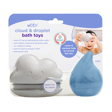 Load image into Gallery viewer, Ubbi Cloud and Droplet Bath Toys - Cloudy Blue
