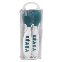 Load image into Gallery viewer, Beaba 2nd Stage Training Fork and Spoon - Blue
