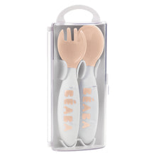 Load image into Gallery viewer, Beaba 2nd Stage Training Fork and Spoon - Nude
