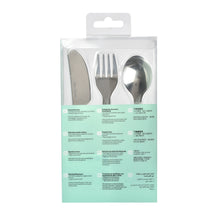 Load image into Gallery viewer, Beaba Stainless Steel Training Cutlery 3 Piece Set - Old Pink
