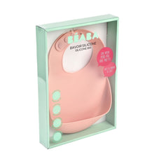 Load image into Gallery viewer, Beaba Silicone Bib - Pink (4)
