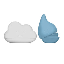 Load image into Gallery viewer, Ubbi Cloud and Droplet Bath Toys - Cloudy Blue
